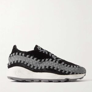 Nike | Air Footscape grosgrain-trimmed calf hair sneakers